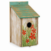 Birdhouse painted with flowers — photo 3
