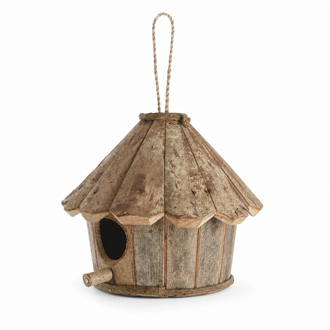 Birdhouse round in wood — photo 3