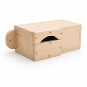 Birdhouse horizontal in wood with entrance in tunnel — photo 3