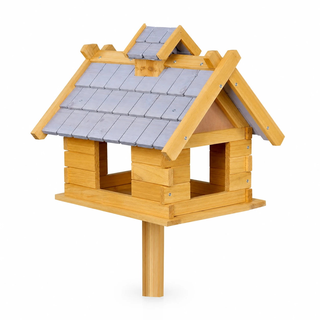 Birdhouse in wood grey for birds — photo 3