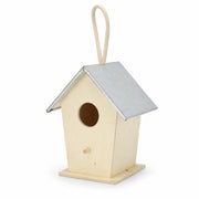 Birdhouse style rustic in wood beige — photo 3