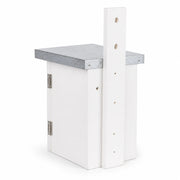 Birdhouse white compact with roof flat 30 mm — photo 3