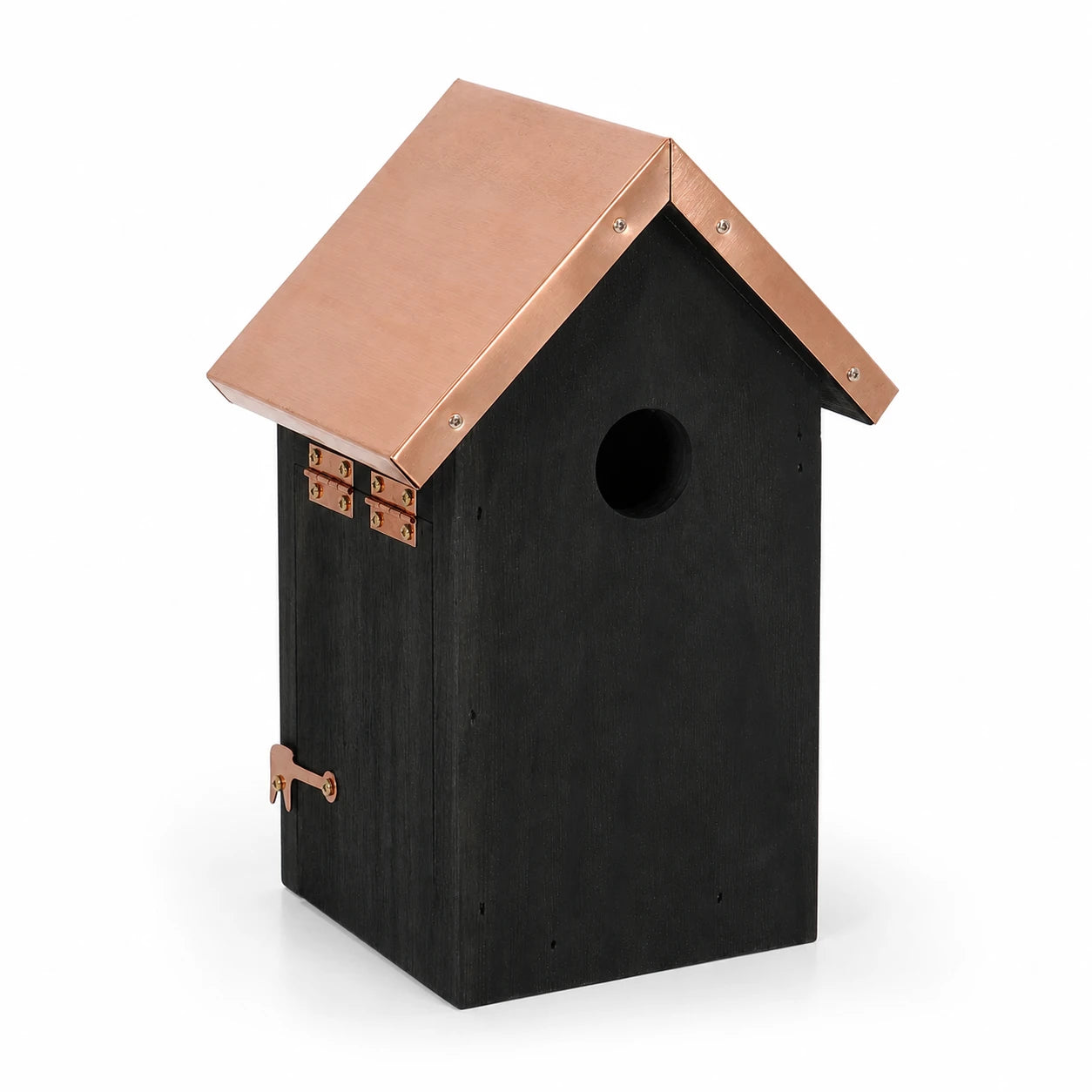 Birdhouse black compact with roof copper — photo 3