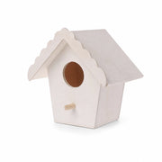 Birdhouse in wood white size 4,7 × 4,7 × 9,5 cm — photo 3