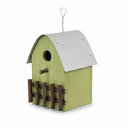 Birdhouse in wood green size 22,2 × 15 × 20 cm — photo 3
