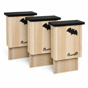 Set of 3 bat boxes in wood black — photo 3