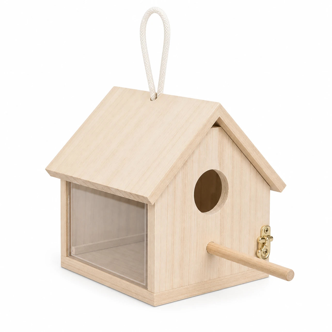 Birdhouse observation in wood size 14 × 14 × 13 cm — photo 3