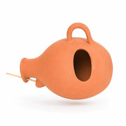 Birdhouse ball hanging in terracotta — photo 3