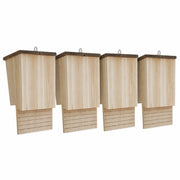 Birdhouse in wood brown size 22 × 12 × 34 cm — photo 3