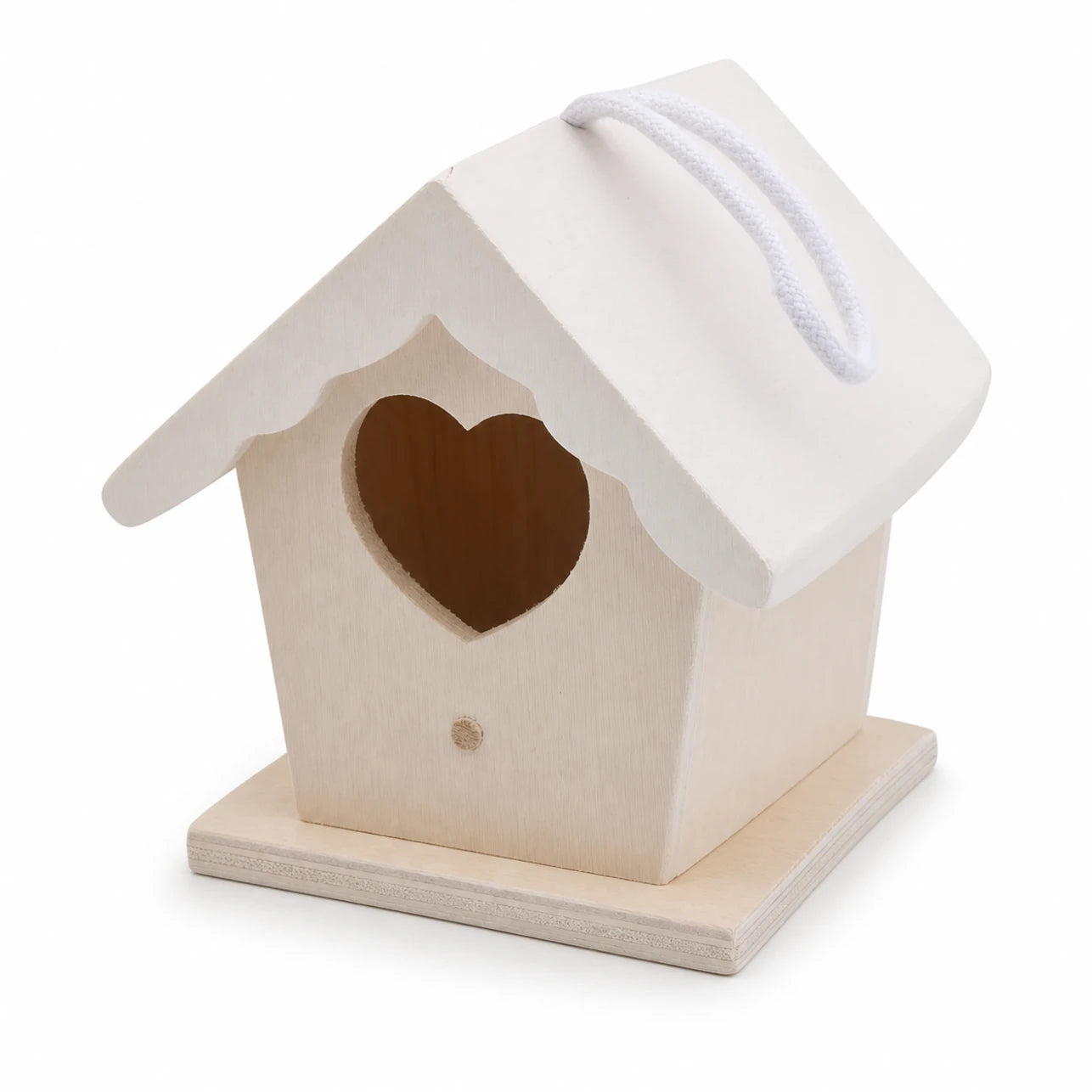 Birdhouse in wood white — photo 3
