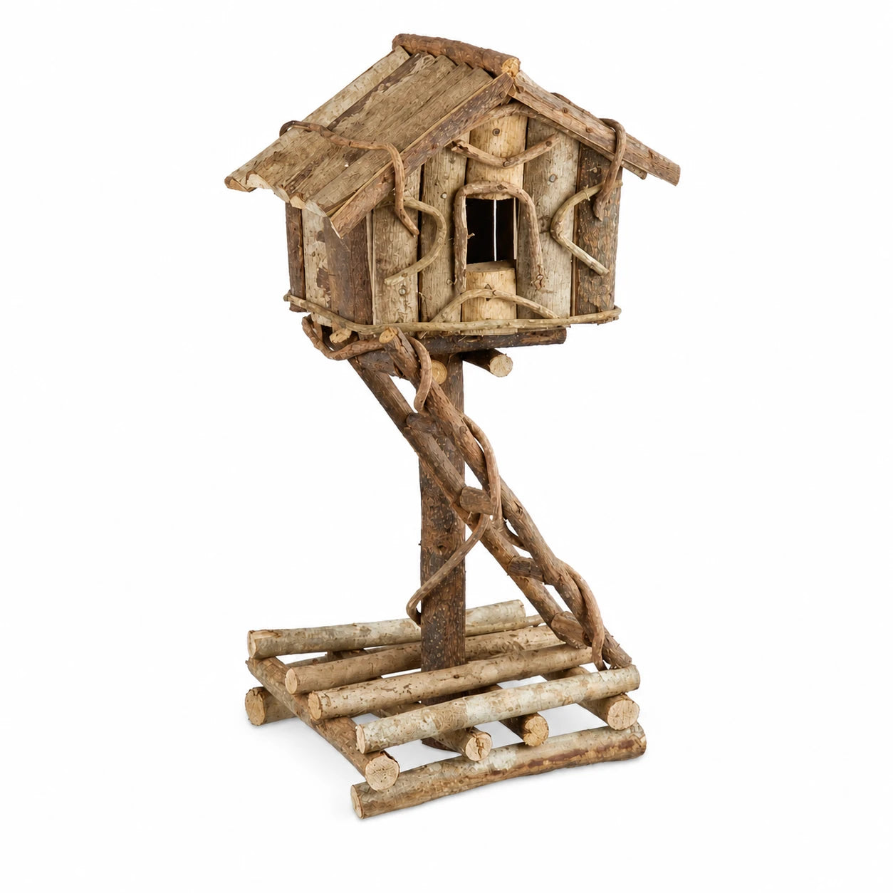 Birdhouse decorative in wood non treated — photo 3
