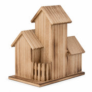 Birdhouse village wall-mounted in wood natural — photo 3