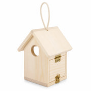 Birdhouse observation in wood beige size 14,7 × 13 × 15,8 cm — photo 3