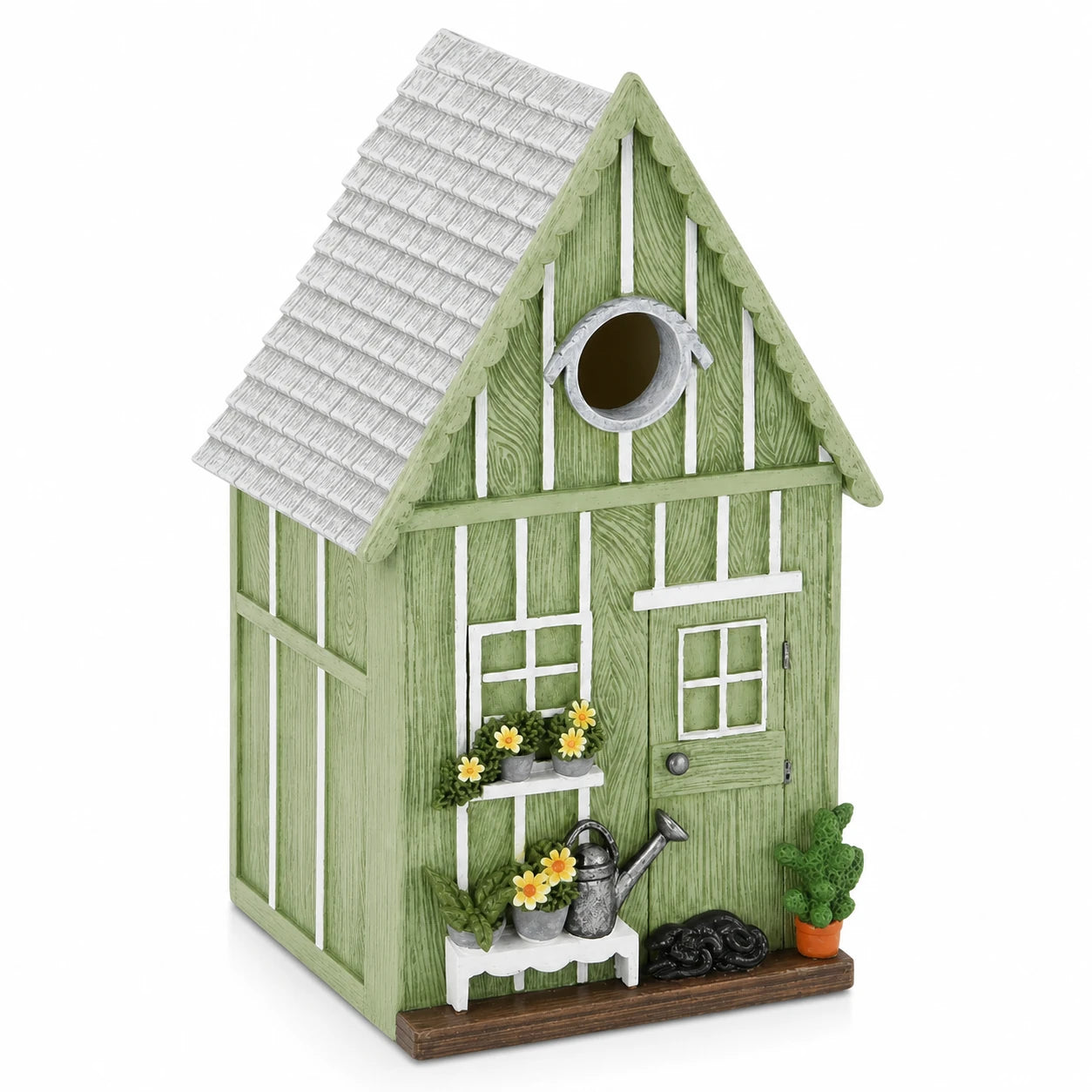 Birdhouse decorative green — photo 3