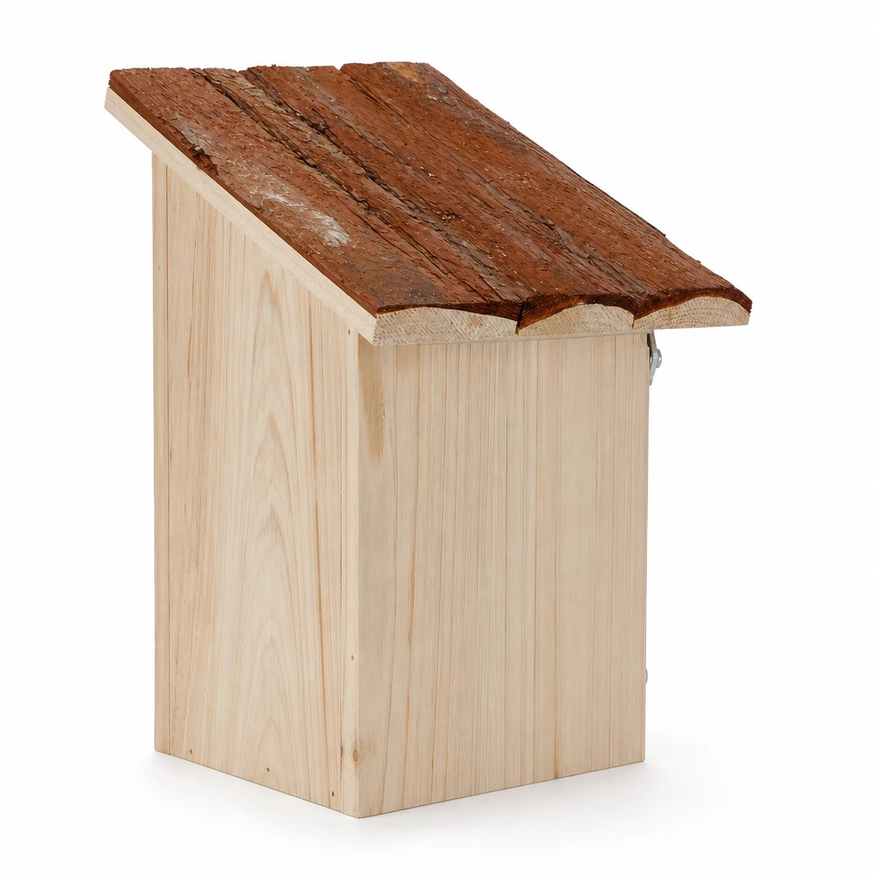 Birdhouse with roof in bark entrance 32 mm — photo 3