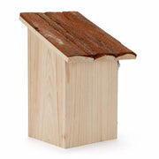 Birdhouse with roof in bark entrance 32 mm — photo 3