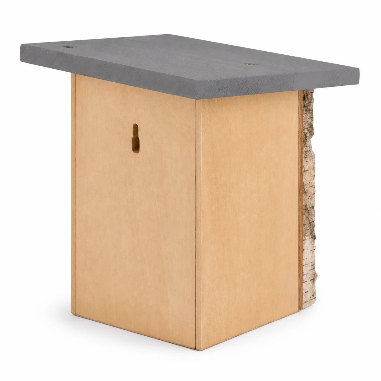 Birdhouse in bark of birch entrance 32 mm — photo 3