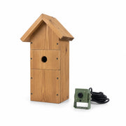 Birdhouse handcrafted in wood brown size 44 × 44 × 33 mm — photo 3