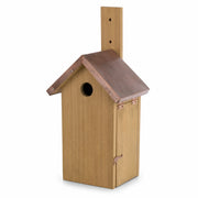 Birdhouse with copper roof brown — photo 3