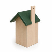 Birdhouse with green roof double slope — photo 3