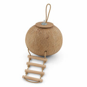 Birdhouse hanging in coconut shell with swing — photo 3