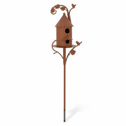 Birdhouse in metal on with stake — photo 3