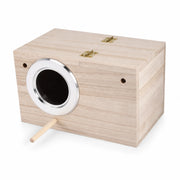 Birdhouse square in wood with roof removable size 12 × 12 × 19,5 cm — photo 3