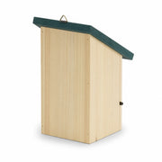 Birdhouse in fir with green roof size 22 × 14 × 15 cm — photo 3