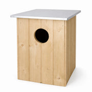 Birdhouse large volume in wood with roof flat of zinc — photo 3