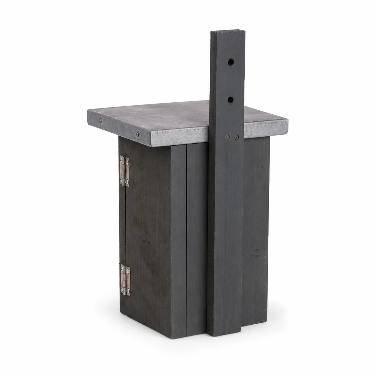 Birdhouse in wood with zinc roof grey — photo 3