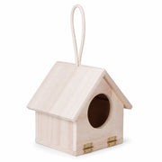 Birdhouse hanging in wood light with front opening — photo 3