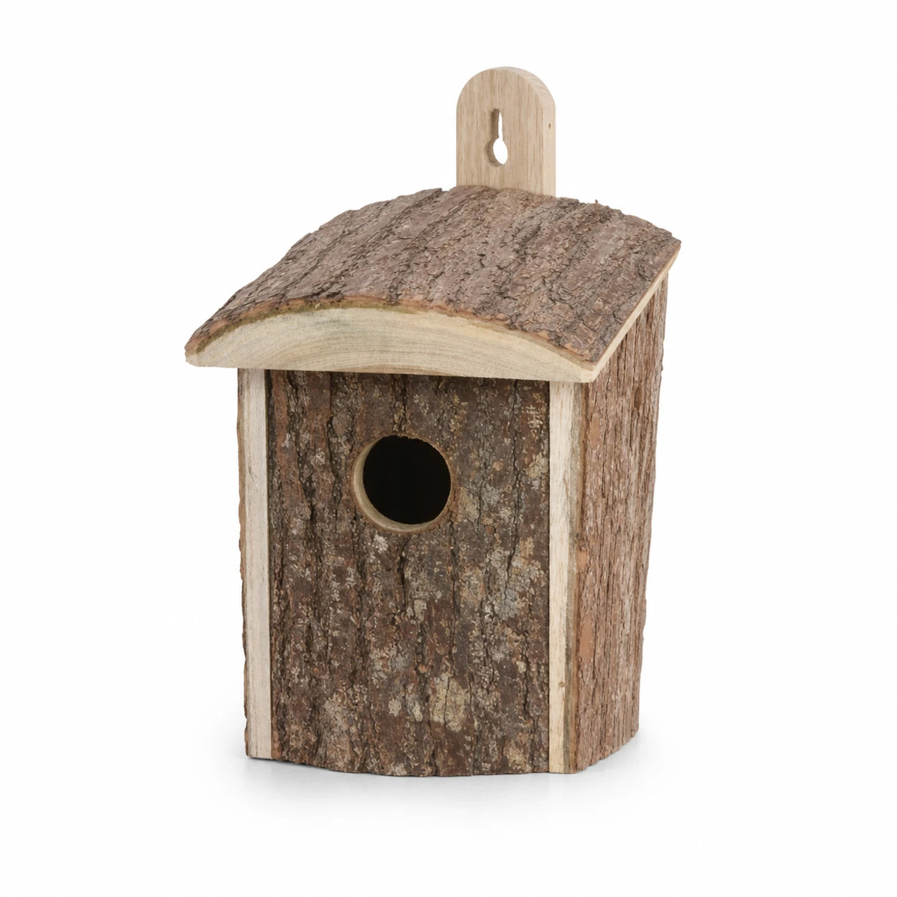 Birdhouse style rustic in wood brown size 12 × 11,5 × 18 cm — photo 3