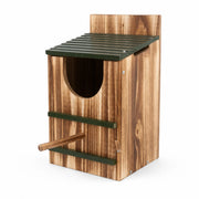Birdhouse in charred wood — photo 3