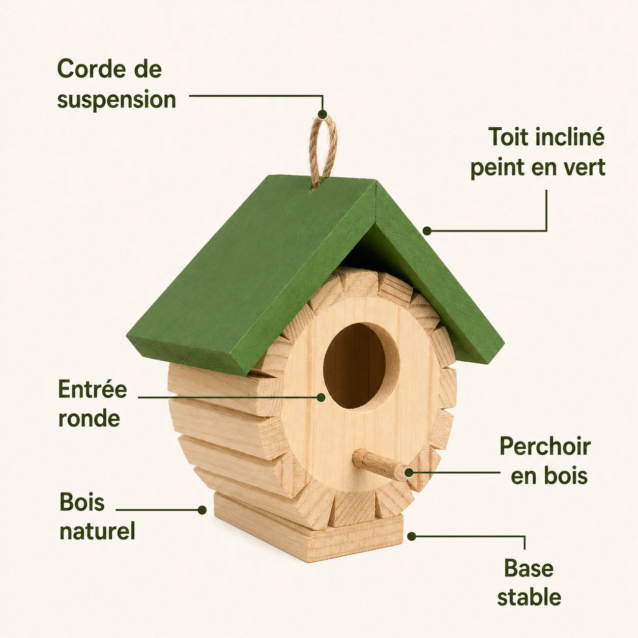 Birdhouse hexagon colourful — photo 3