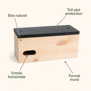 Birdhouse wall-mounted with entrance horizontale — photo 4
