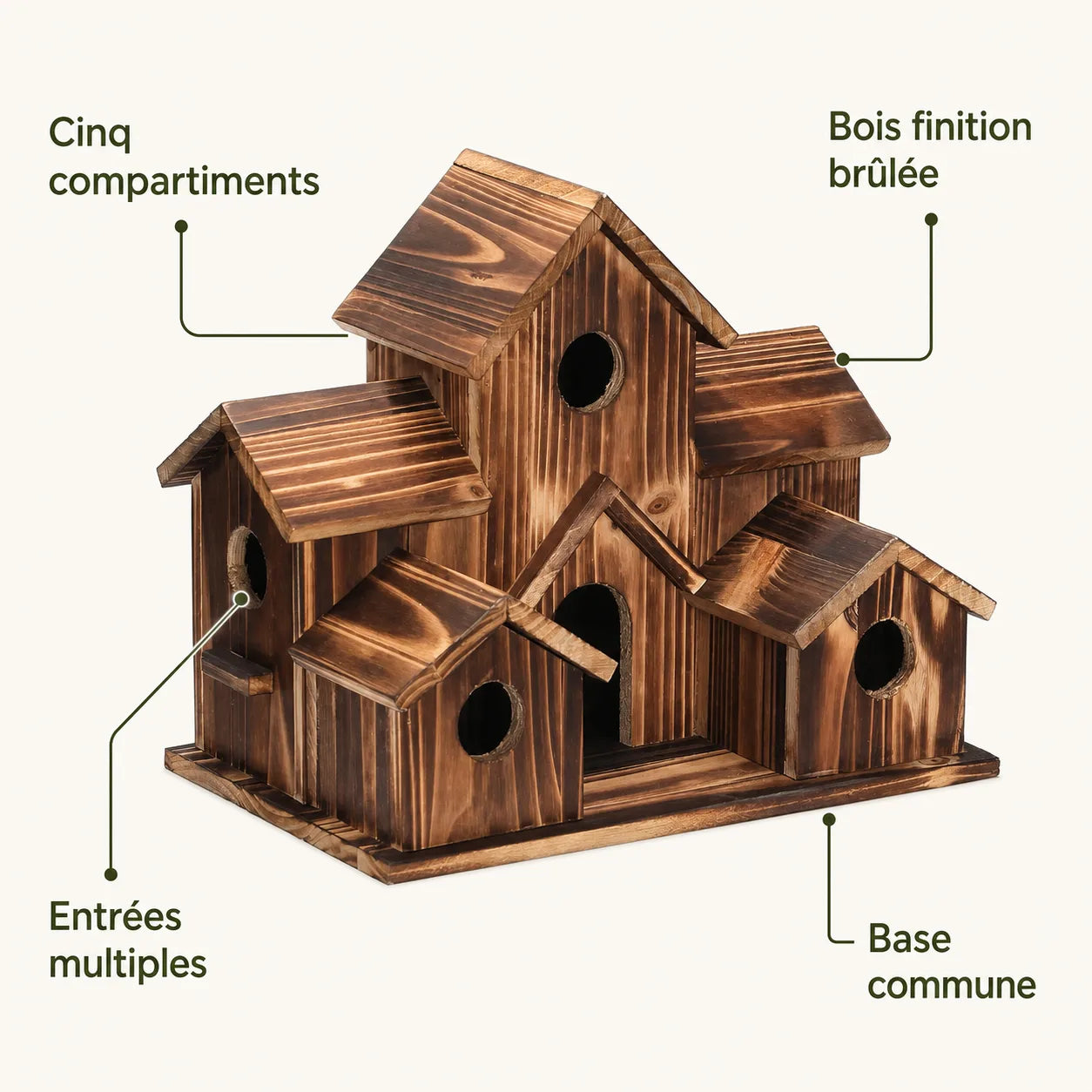 Village birdhouse wood — photo 3