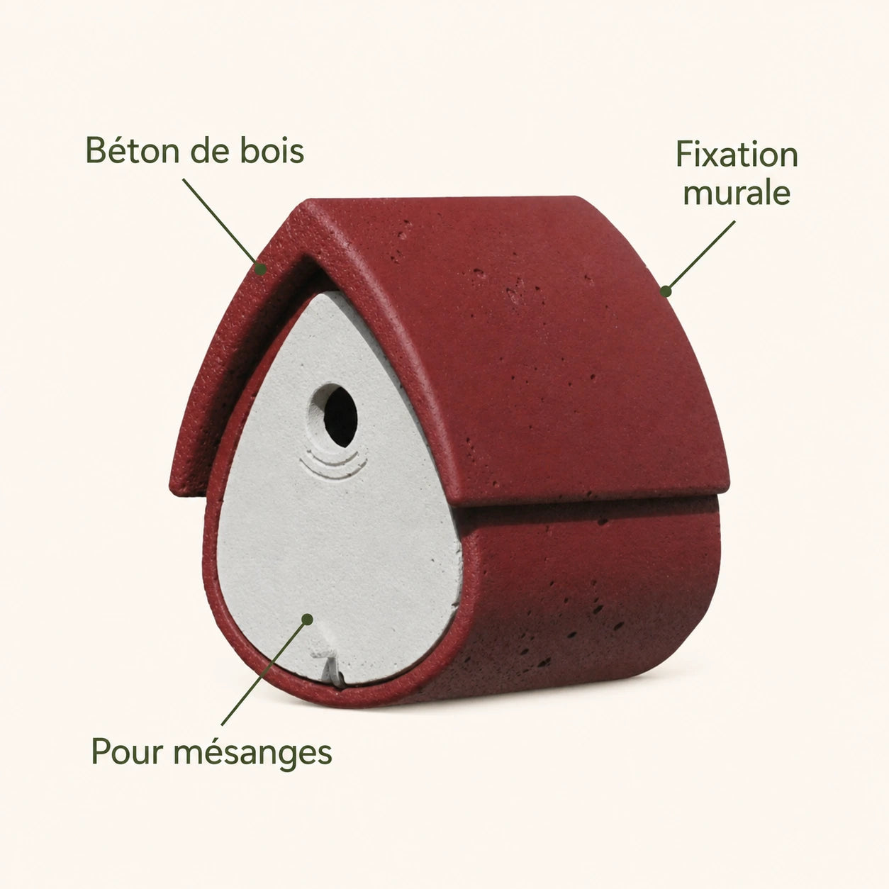 Birdhouse wall-mounted red — photo 4