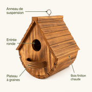 Birdhouse with feeder rounded — photo 3