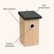 Birdhouse connected slender with roof black — photo 4