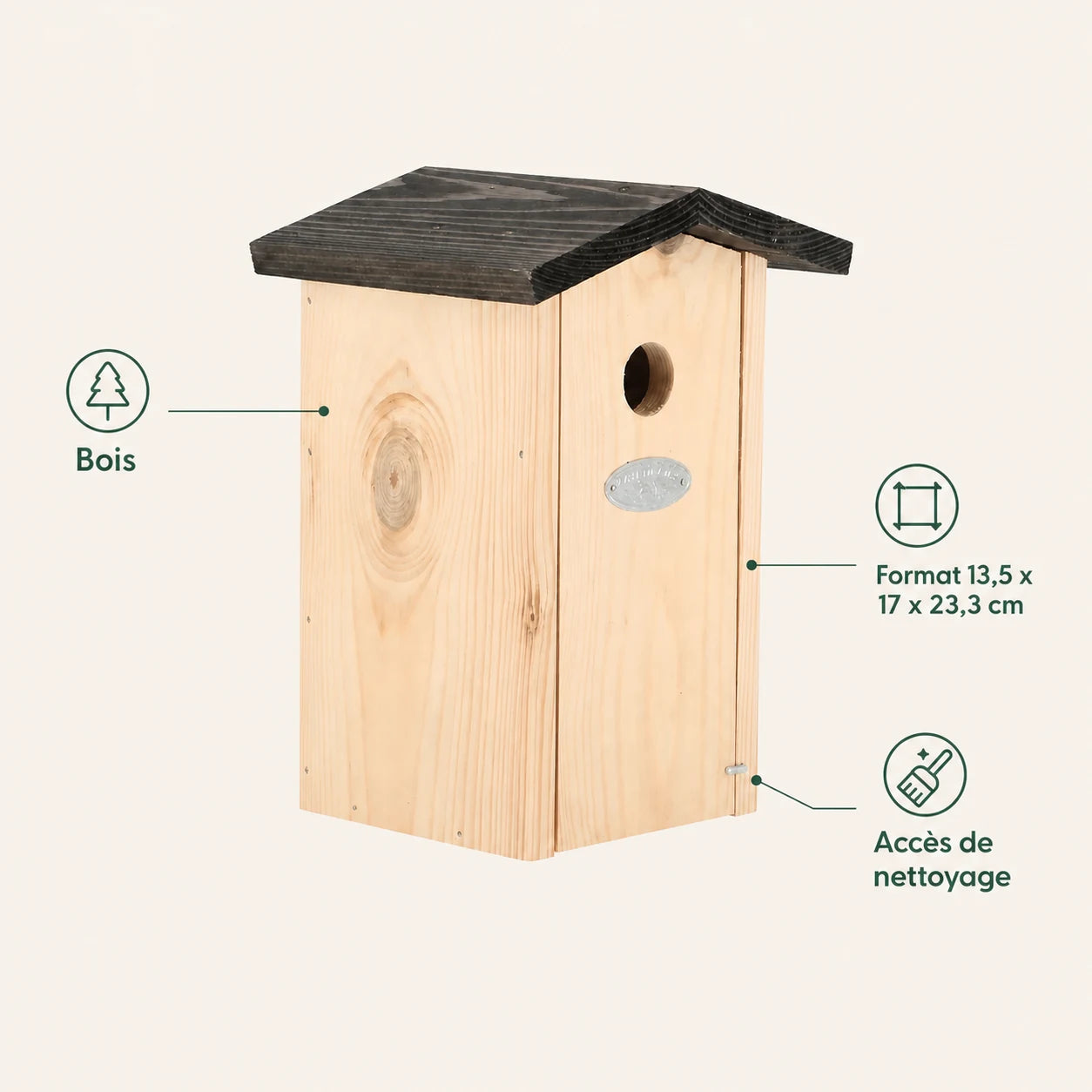 Birdhouse in wood certified FSC — photo 4