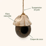 Birdhouse in coconut shell — photo 4