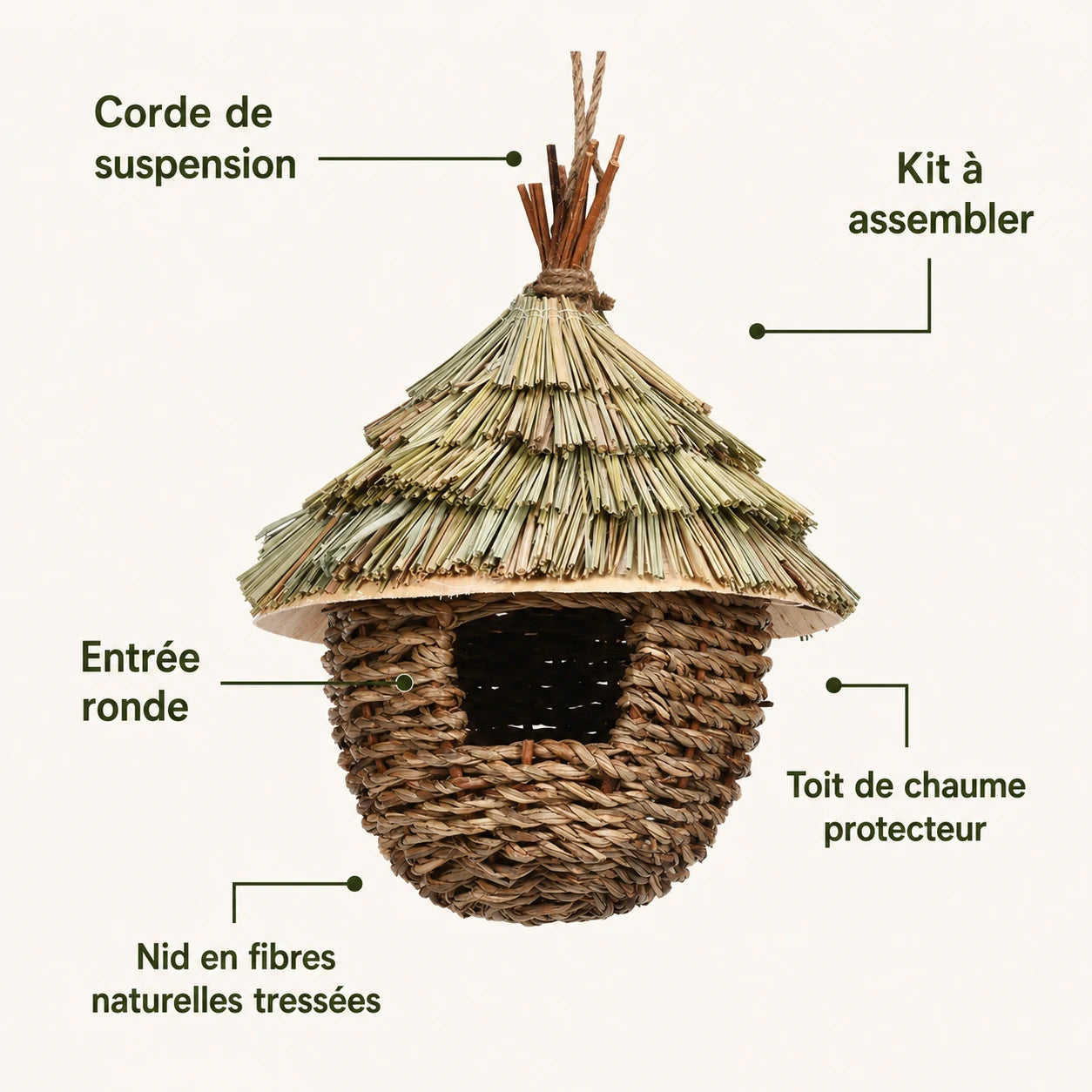 Birdhouse willow roof — photo 3