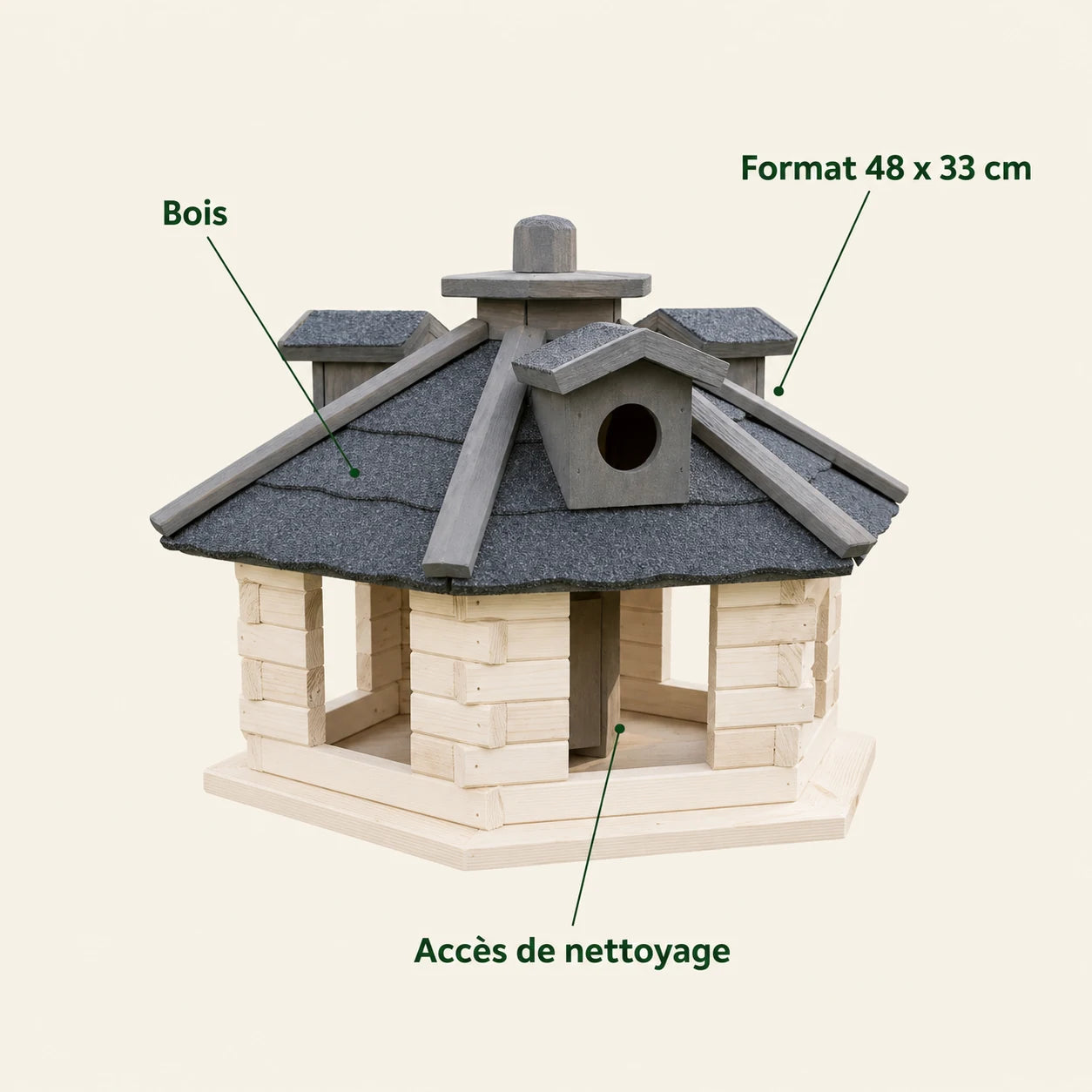 Birdhouse XXL in wood of spruce — photo 4