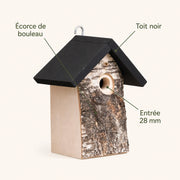 Birdhouse in wood light entrance 28 mm — photo 4