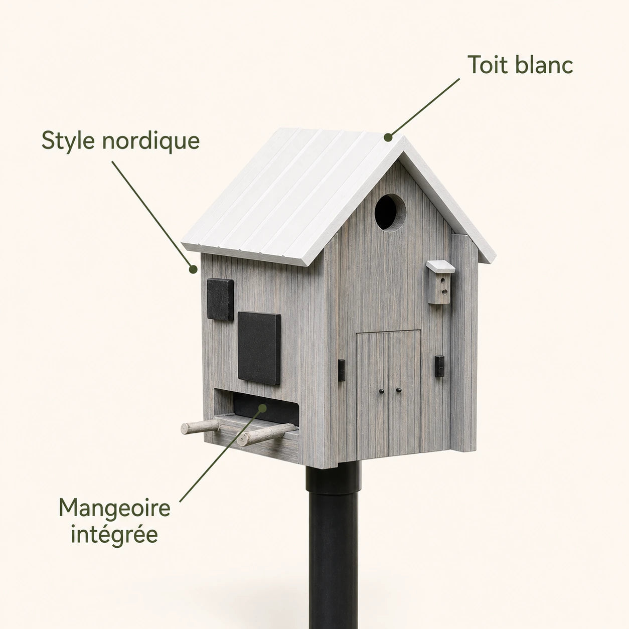 Birdhouse and feeder Nordic — photo 4