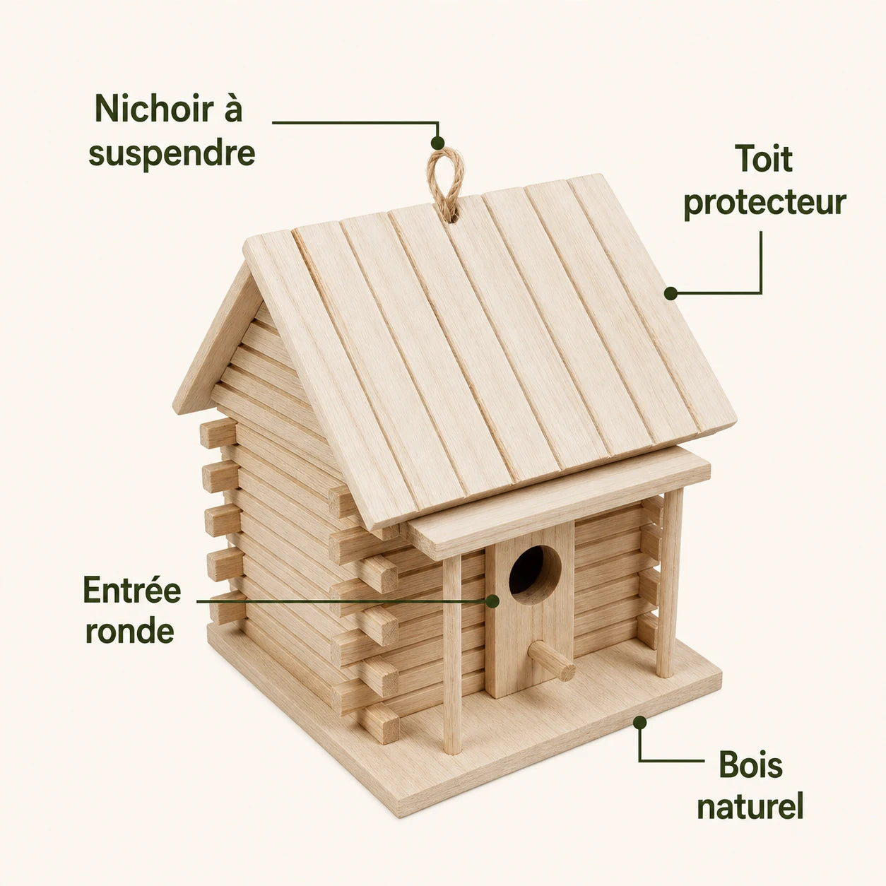 Birdhouse logs birds — photo 3
