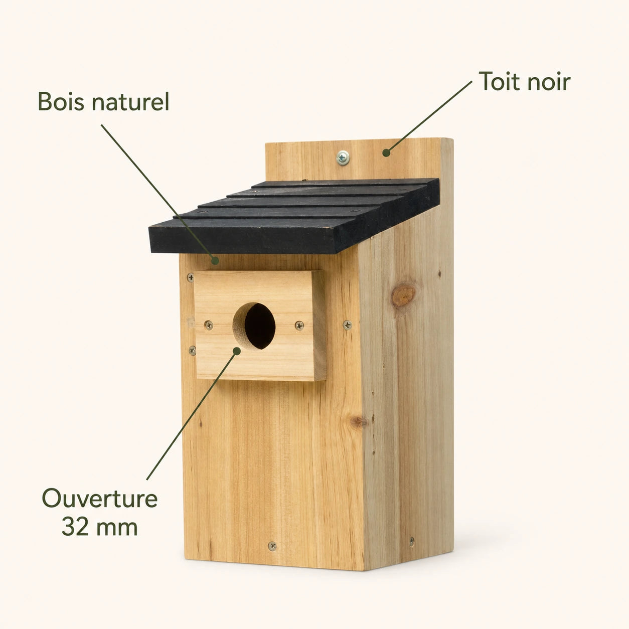 Birdhouse compact entrance 32 mm — photo 4