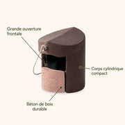Birdhouse semi-open cylindrical — photo 4