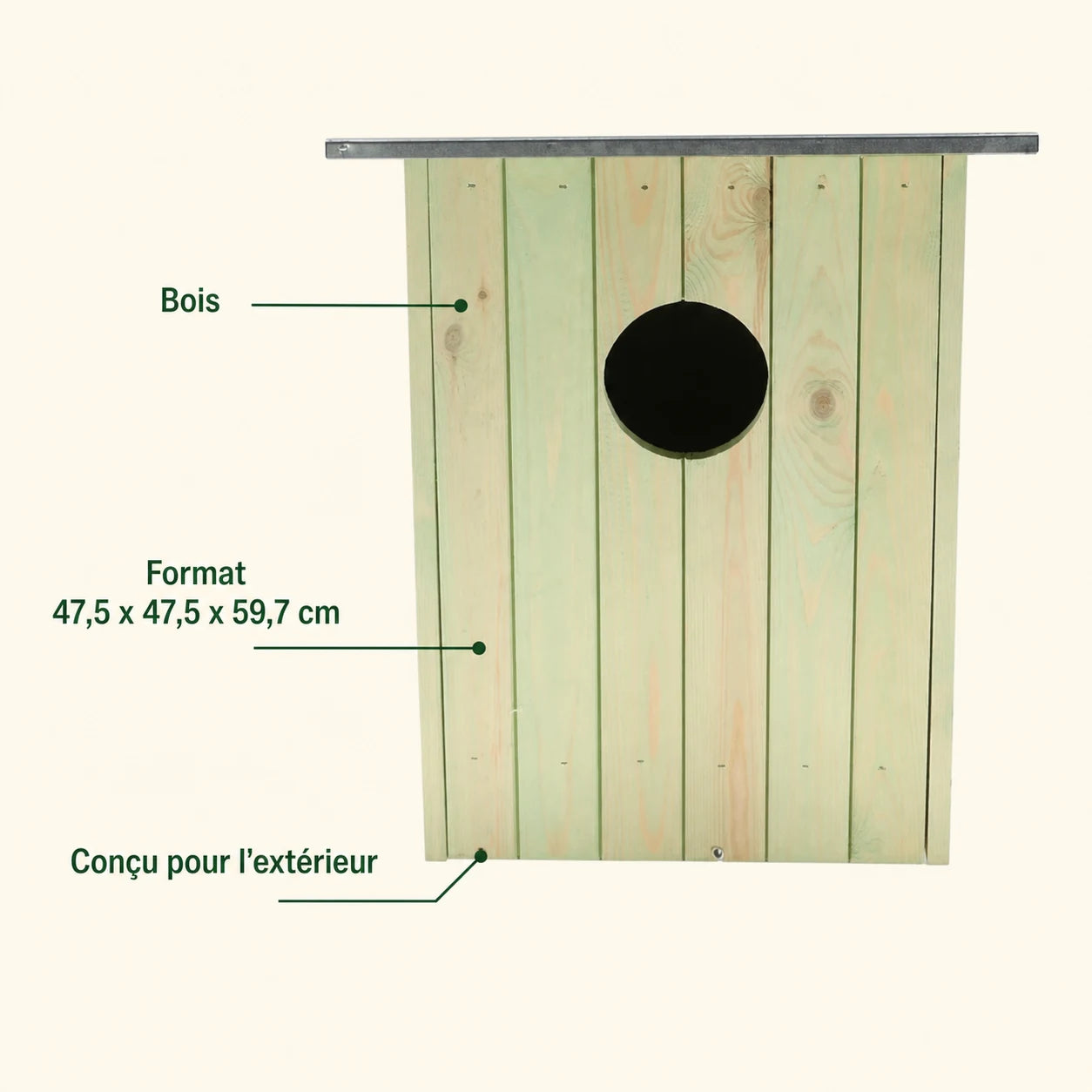 Birdhouse in wood treated — photo 4