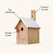 Birdhouse cottage in wood light with zinc roof — photo 4